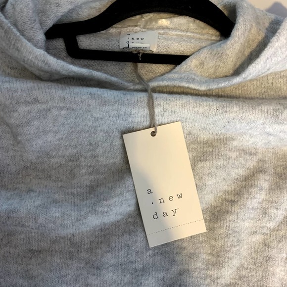 A NEW DAY Heather Gray Hoodie Sweater Dress - NWT - Picture 14 of 16